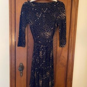 Tory Burch Leopard print midi dress, size S
